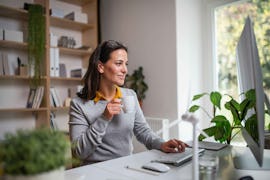 Frau im Homeoffice Frau im Homeoffice